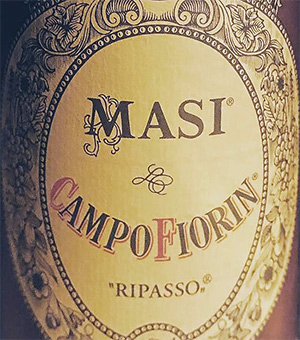 Etichetta del Campofiorin di Masi con la dicitura Ripasso
