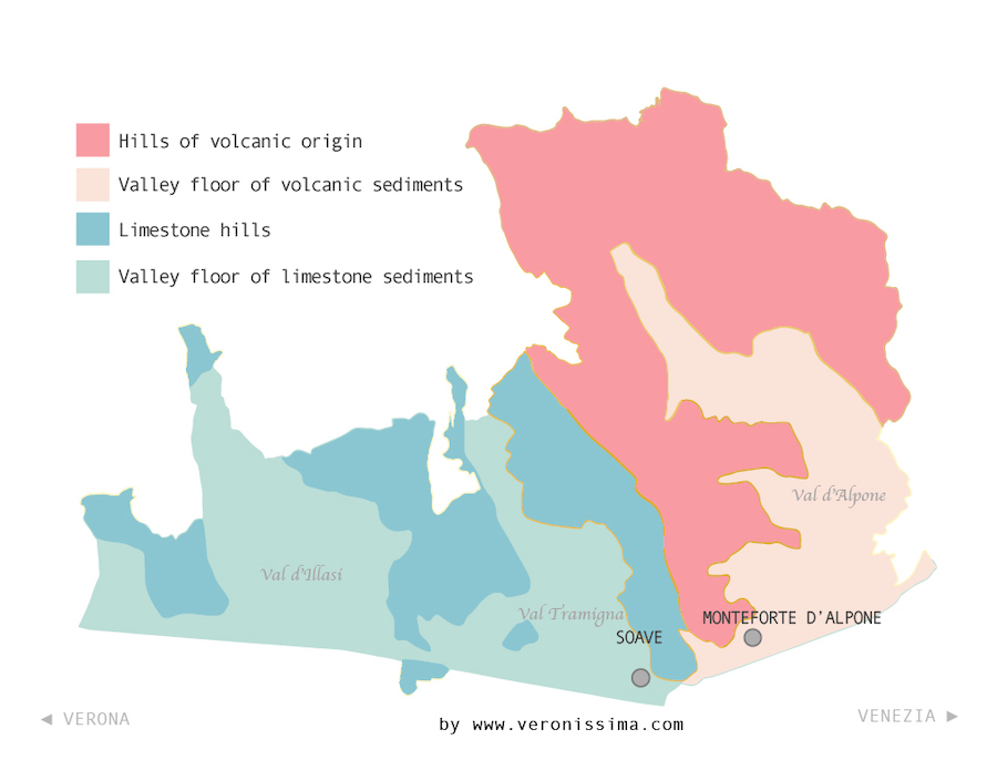 Map of Soave geology