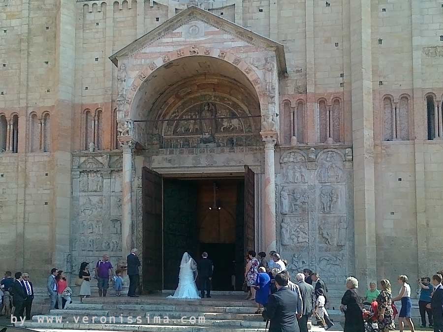 Wedding in a church in Verona