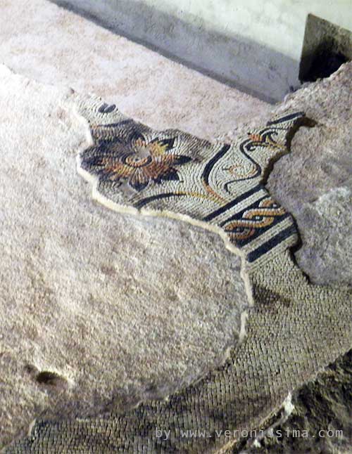 Remains of a Roman mosaic