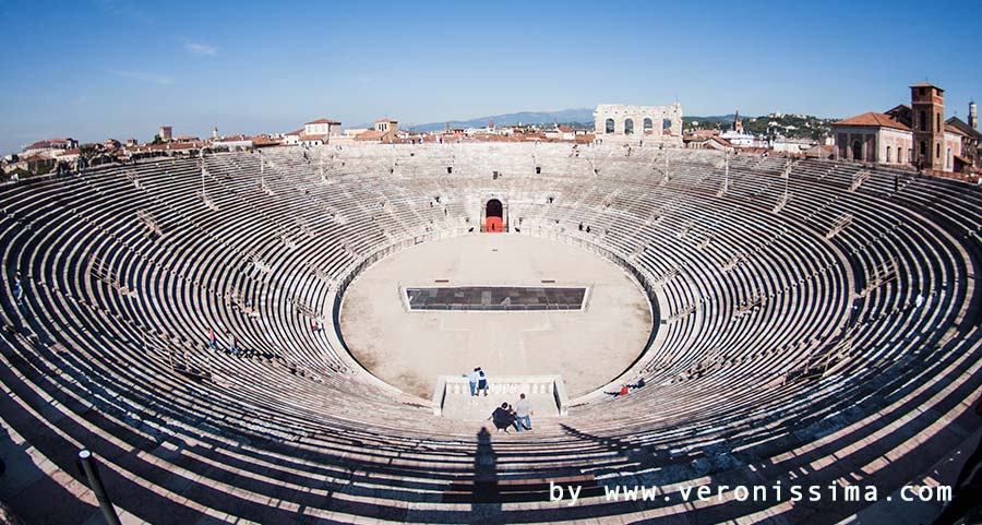 L'interno dell'Arena di Verona