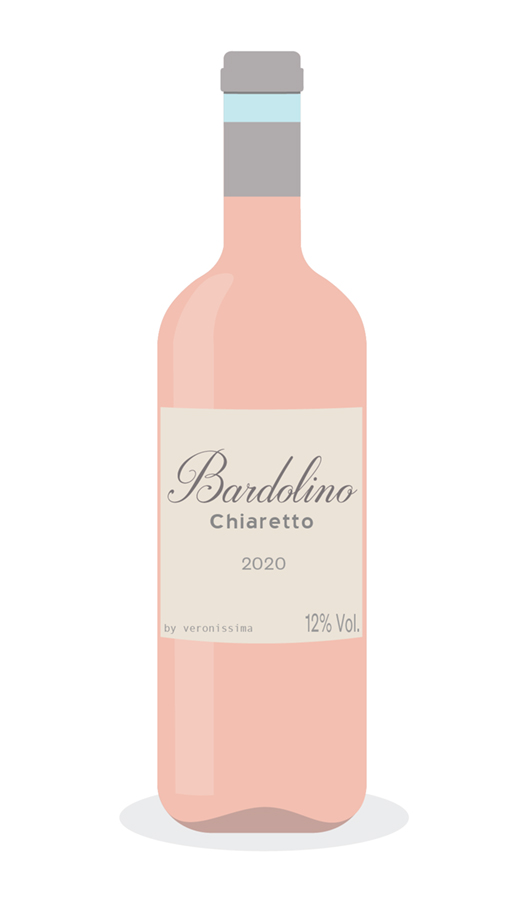 A bottle of Bardolino wine