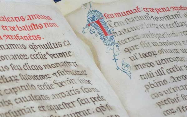 antico manoscritto della Biblioteca Capitolare di Verona
