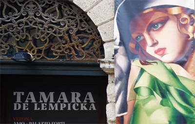 Locandina mostra Tamara de Lempicka a Verona