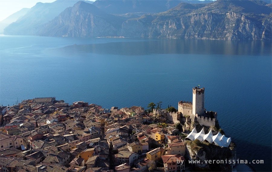 il castello di Malcesine visto dall'alto