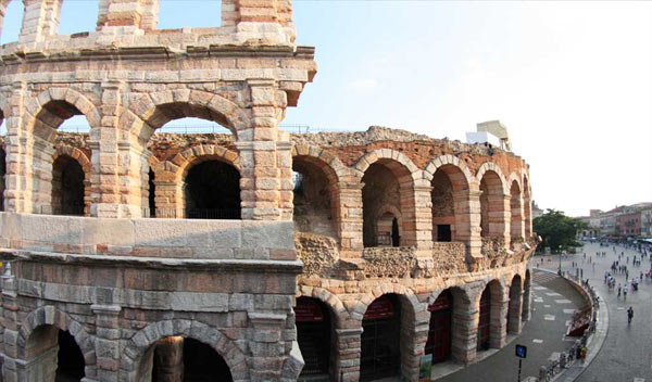 detail of Verona Roman amphithteater