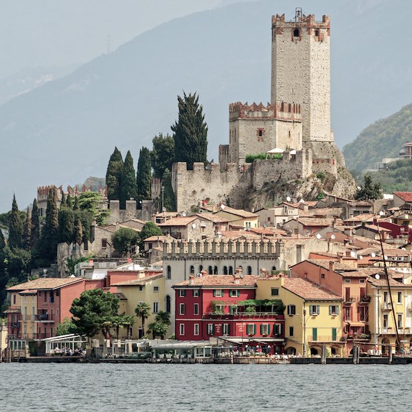 Malcesine and the castle from the lake