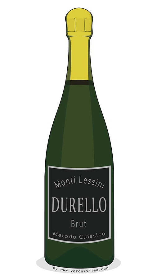 Una bottiglia di Monti Lessini Durello