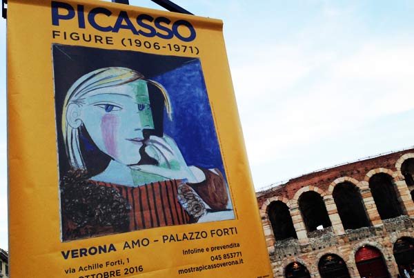 Locandina mostra Picasso a Verona