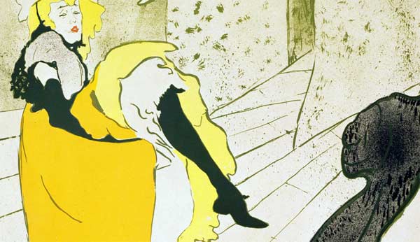 Poster di Toulouse Lautrec con ballerina