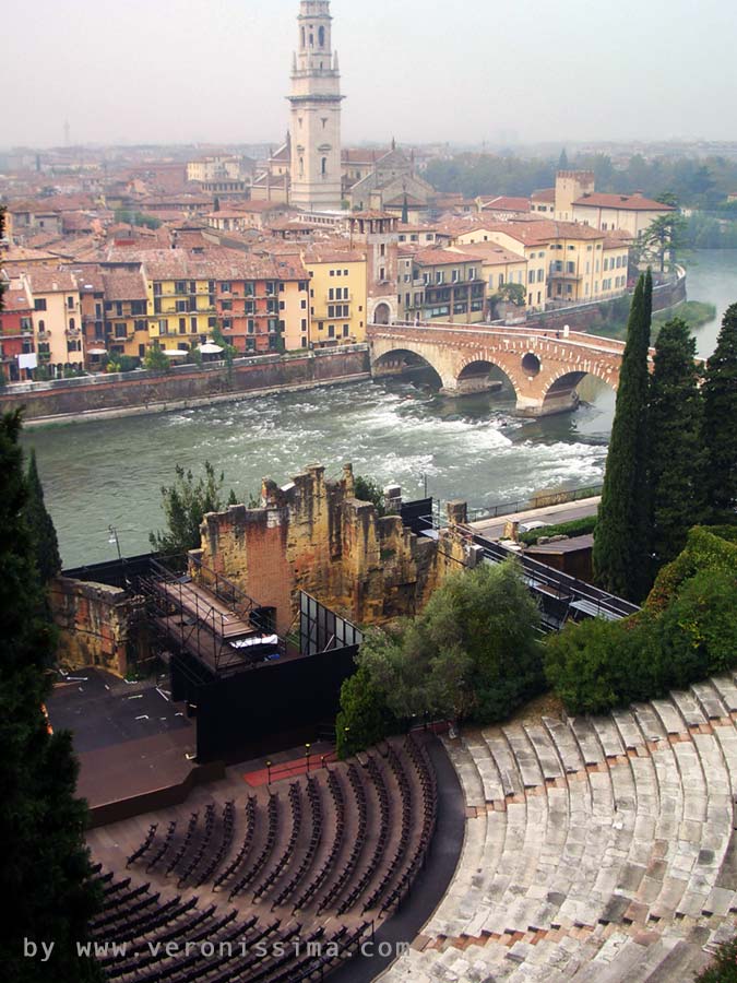 Panorama di Verona vista dal Teatro Romano