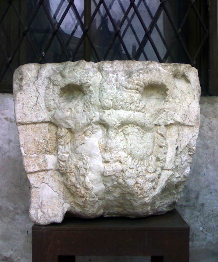 Keystone with the sculpture of Jupiter's head