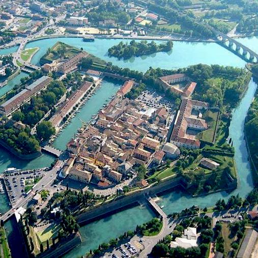 Peschiera fortress seen from above