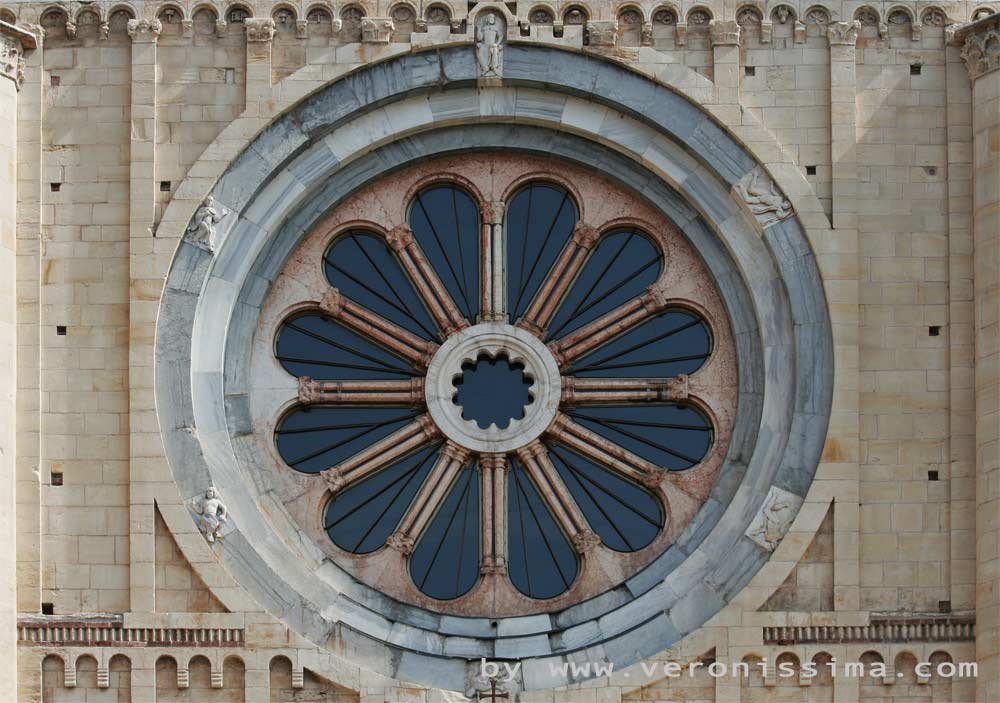 Il rosone della basilica di San Zeno