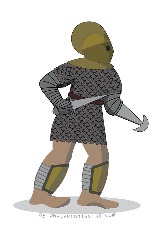 illustrazione di un gladiatore scissor