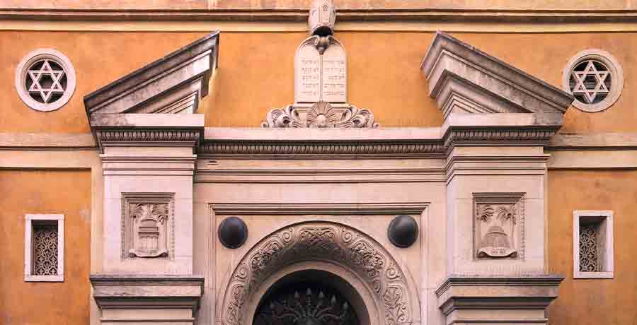 dettaglio della sinagoga di Verona