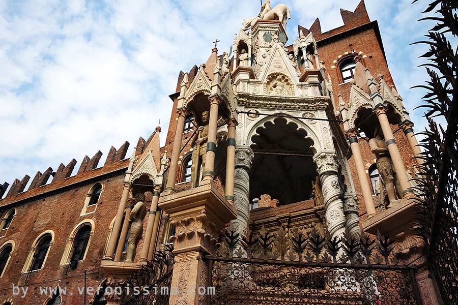 Scala family's gothic mausoleum in Verona