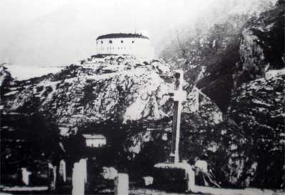 Il forte di Rivoli in una foto d'epoca