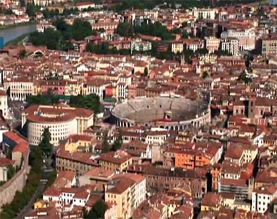 tour di verona dall'alto