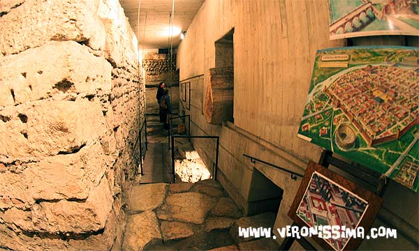 selciato romano della via Postumia a Verona