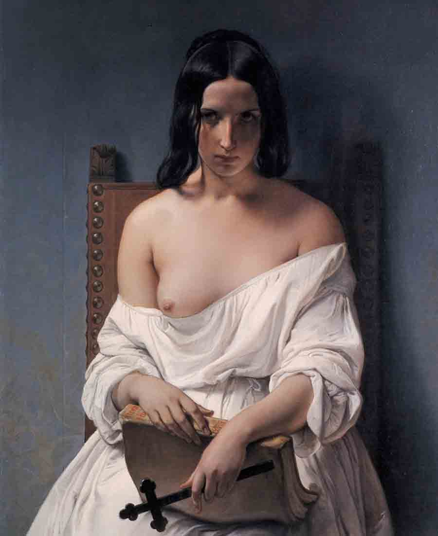 Meditazione, dipinto di Francesco Hayez in mostra alla Galleria d'Arte Moderna di Verona