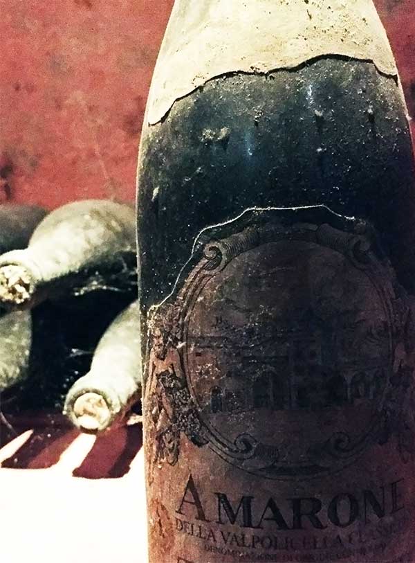 Very old bottles of Amarone