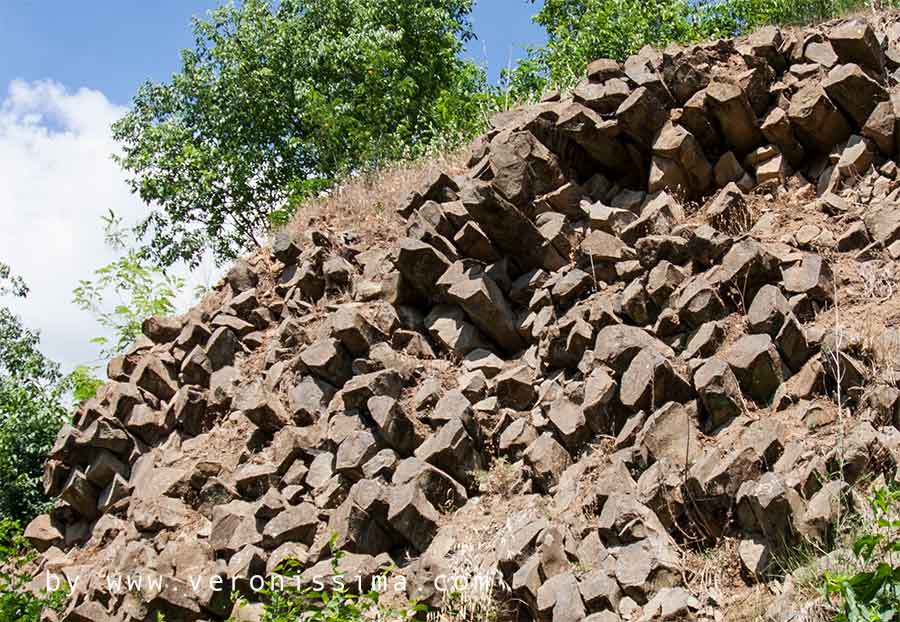 columnar basalt in Gambellara