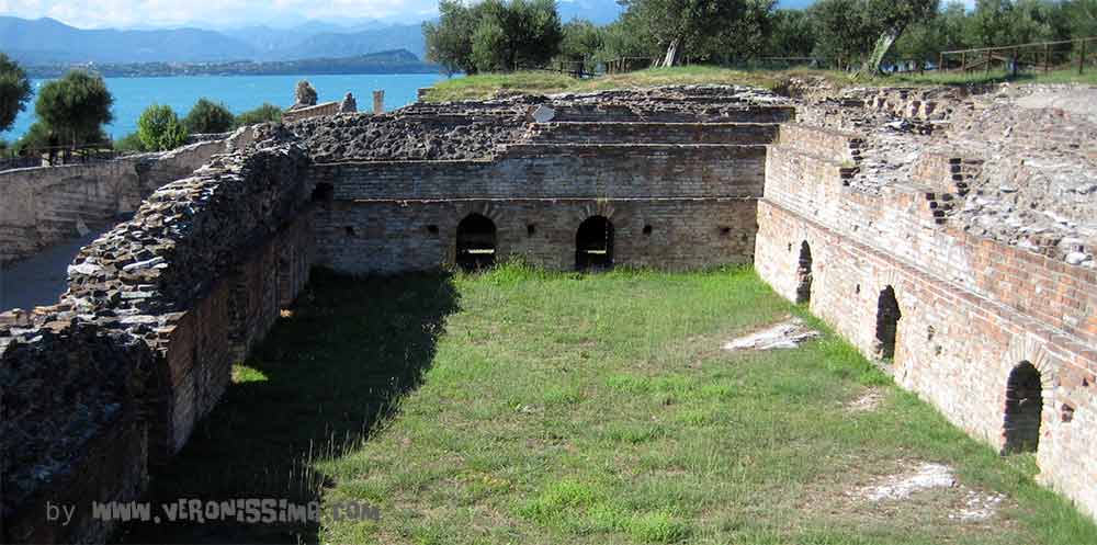 remains of the spa building of the Roman villa in Sirmione