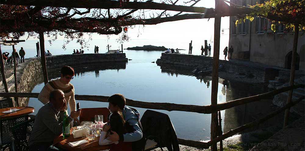 The circular dock of Punta San Vigilio